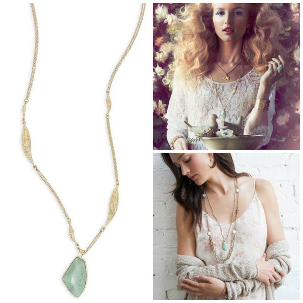 Chloe + Isabel Aventurine Long Necklace
